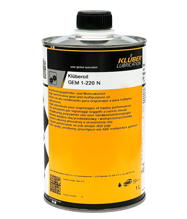 Редукторное масло Klüberoil GEM 1-320 N